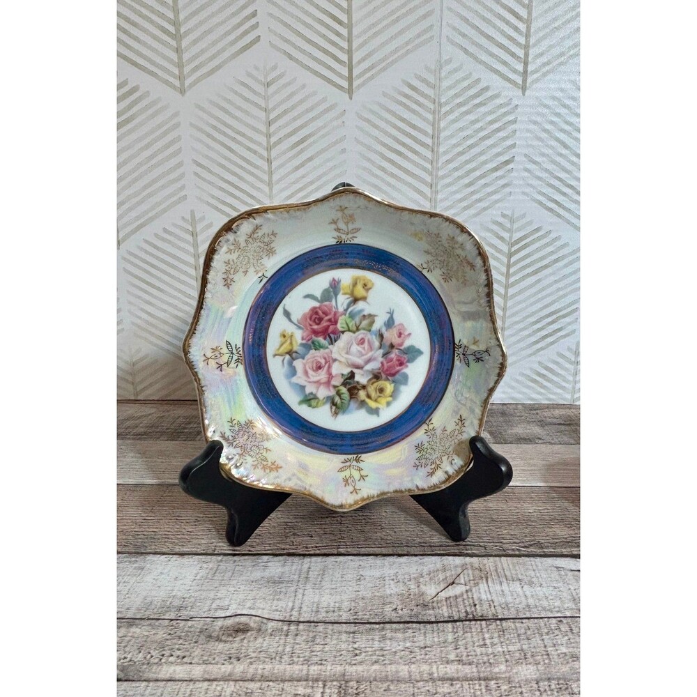 Vintage Dish/Plate by Haruta Lusterware.  Made in Japan.